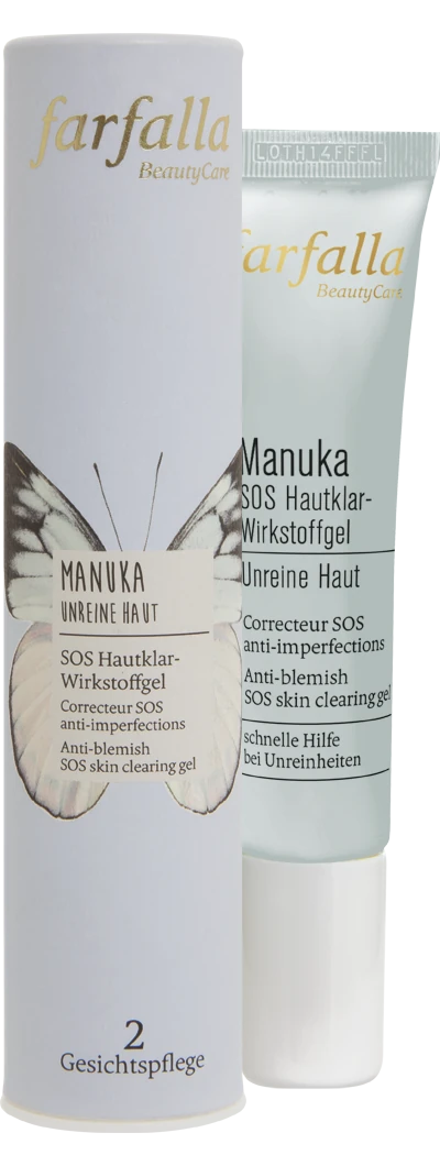 Farfalla Manuka Unreine Haut SOS Hautklar-Wirkstoffgel 15ml