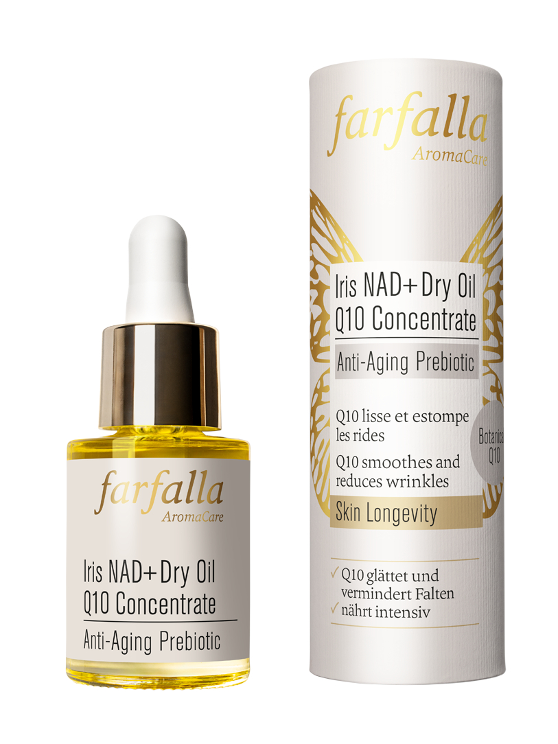 Farfalla Iris NAD+ Dry Oil Q10 Concentrate Anti-Aging Prebiotic 15ml Farfalla Iris NAD+ Dry Oil Q10 Concentrate Anti-Aging Prebiotic 15ml
