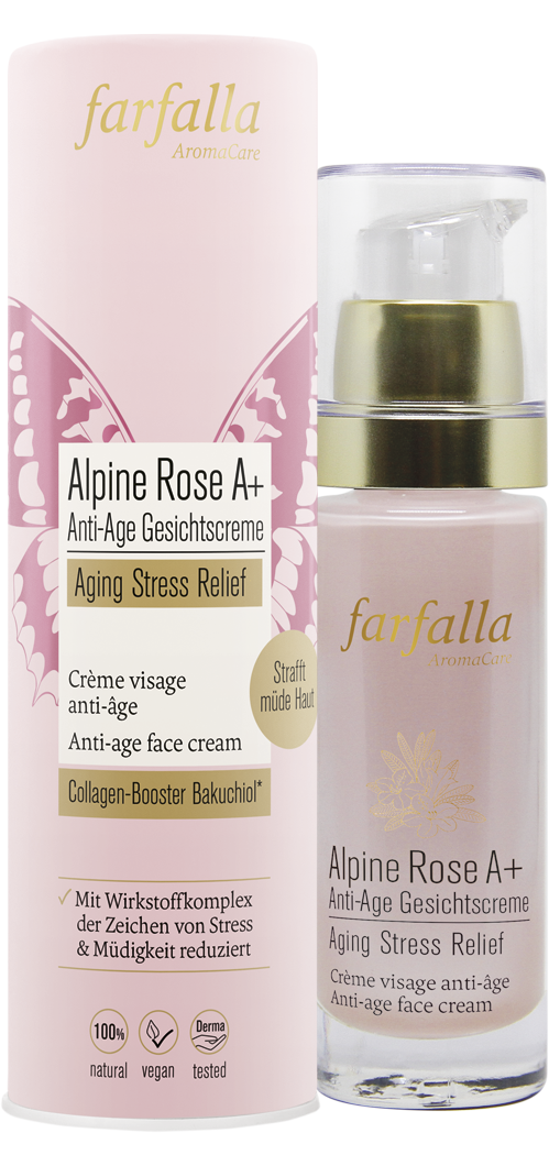 Farfalla Alpine Rose A+ Anti-Age Gesichtscreme Aging Stress Relief 30ml