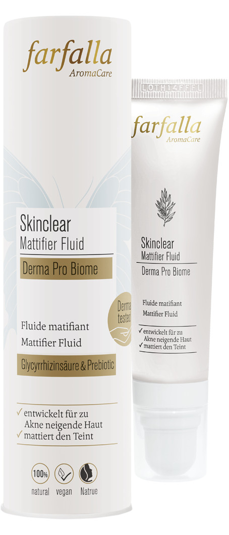 Farfalla Skinclear Mattifier Fluid Derma Pro Biome 30ml Farfalla Skinclear Mattifier Fluid Derma Pro Biome 30ml