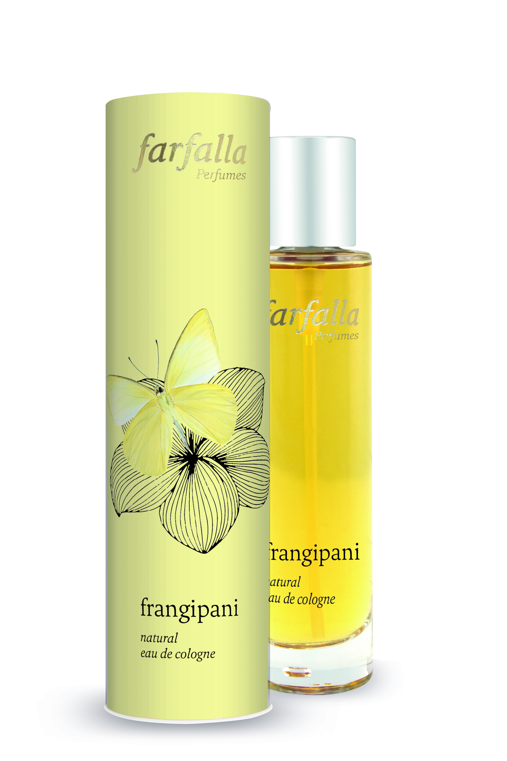 Farfalla frangipani natural eau de cologne 50ml