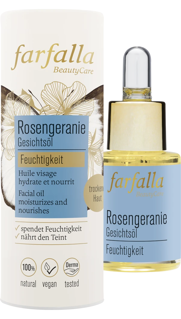 Farfalla Rosengeranie Gesichtsöl 15 ml feuchtigkeitsspendend Farfalla Rosengeranie Gesichtsöl 15 ml feuchtigkeitsspendend