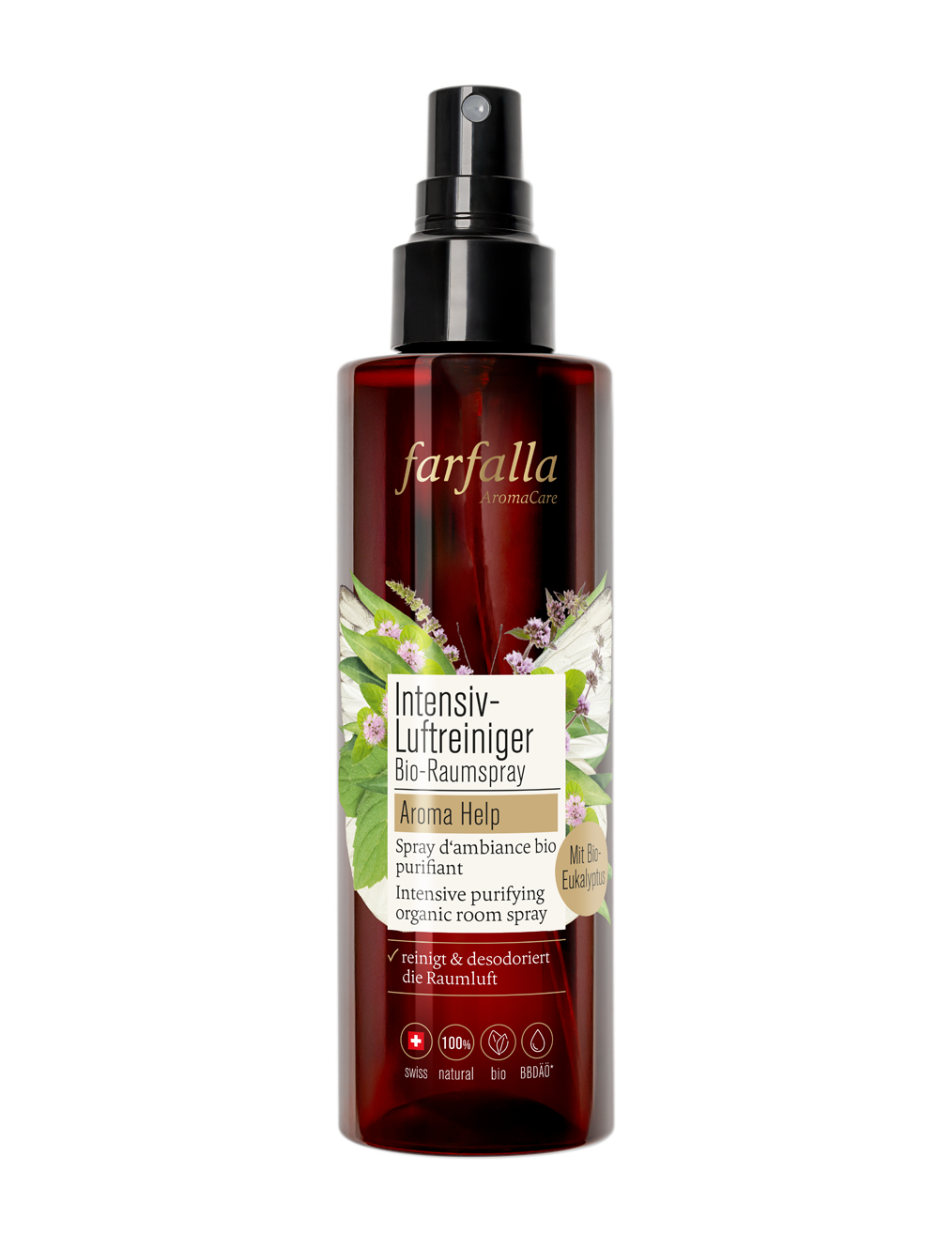 Farfalla Intensiv-Luftreiniger Bio-Raumspray Aroma Help 200ml